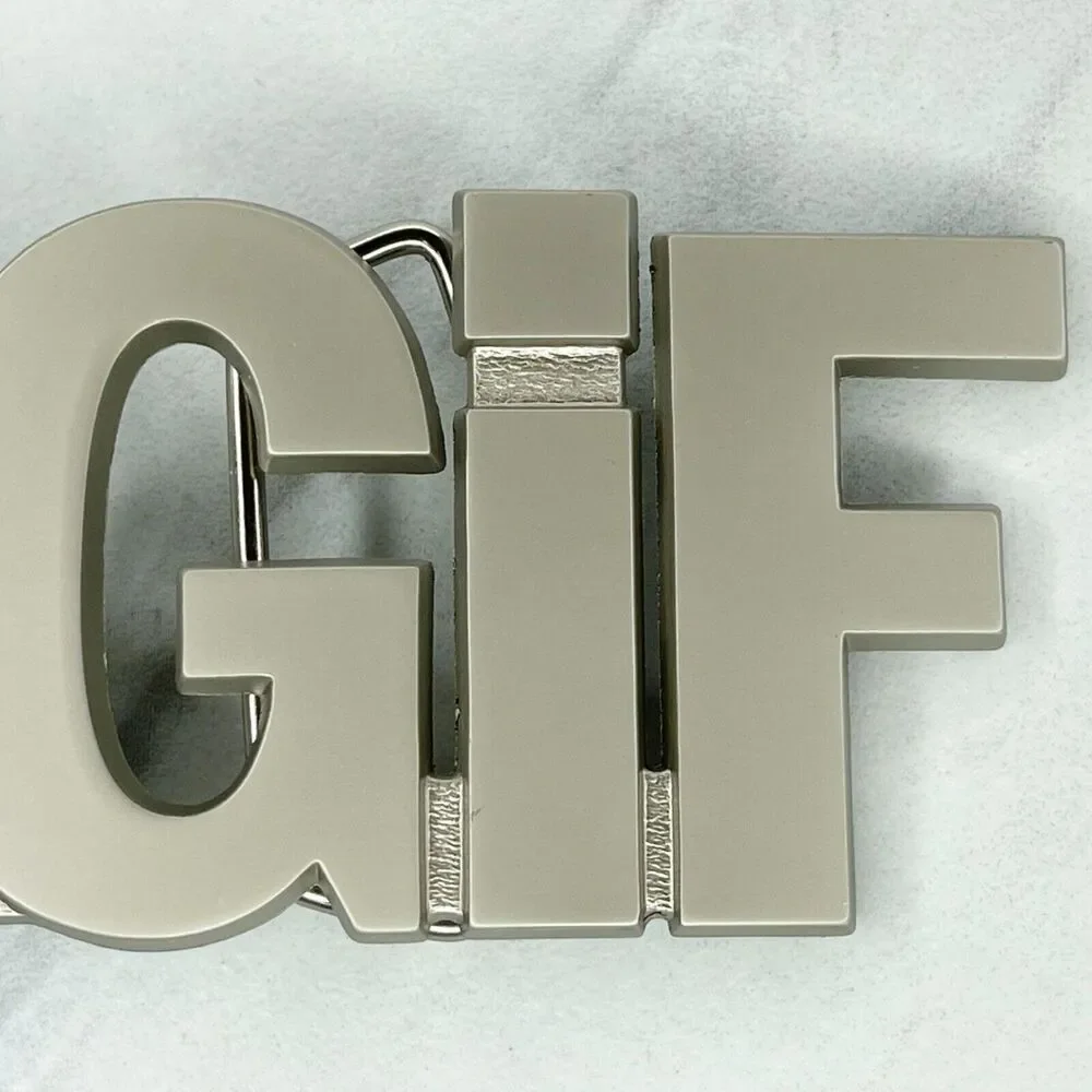 Silver Tone TGIF Thank God Its Friday Novelty Belt Buckle Fun ✨